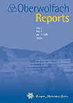 Oberwolfach Reports